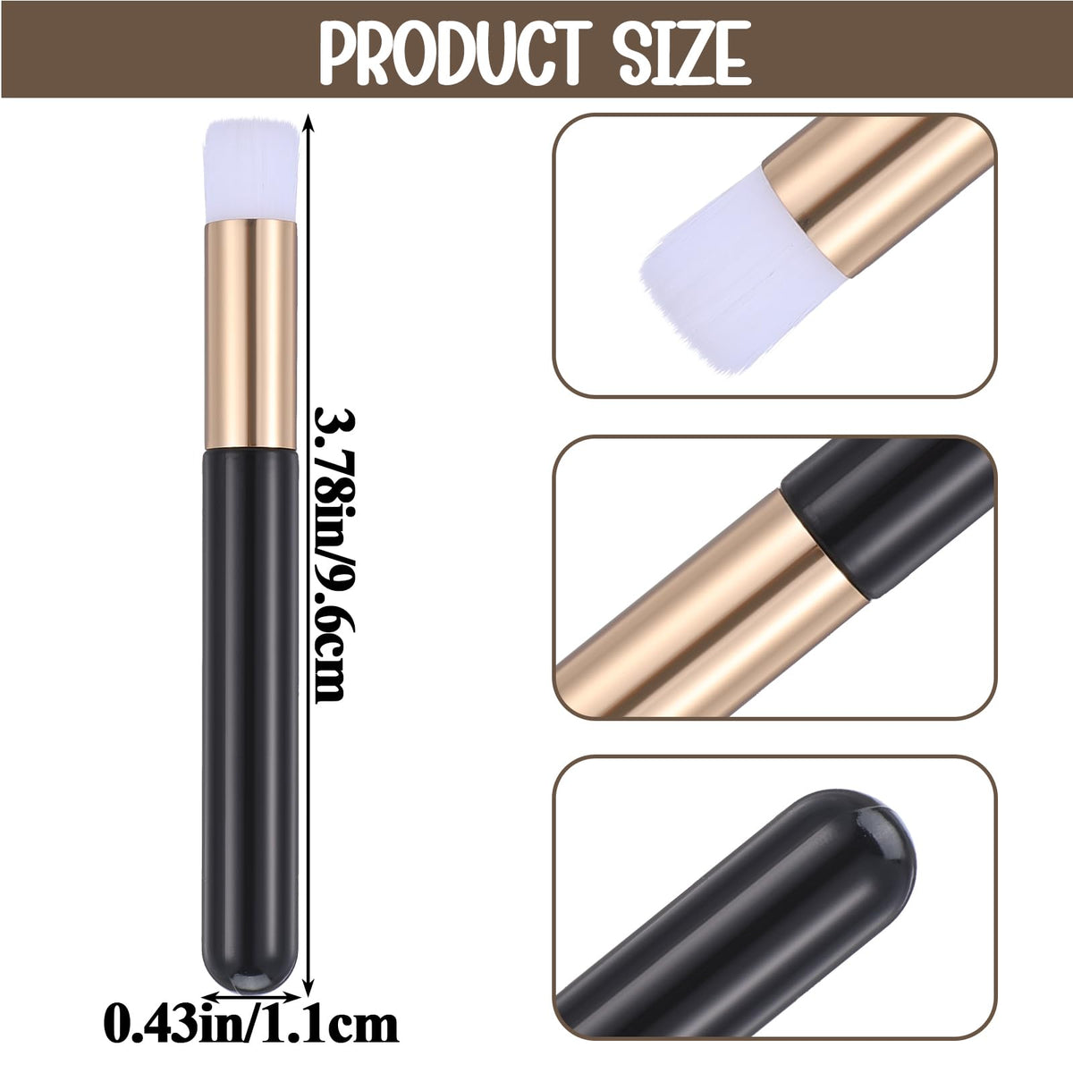 Flat-head WY LIGHTING LEVEL lash brush enabling precise lash shampoo application.