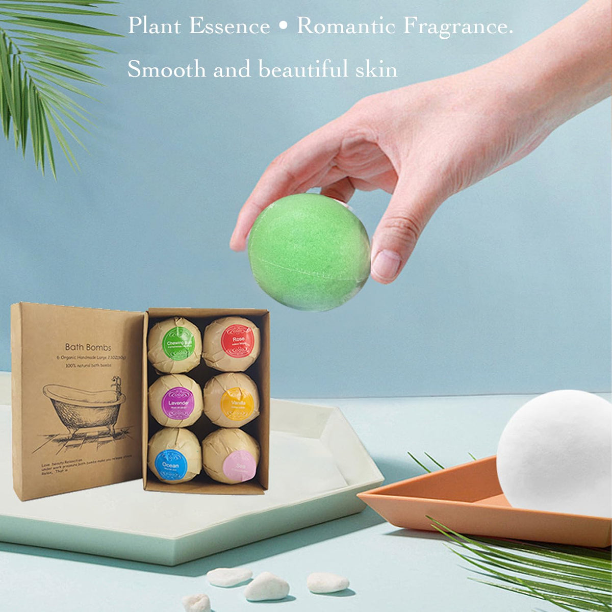 WYNK floral aromatherapy swirl bath bombs create a calming spa moment.