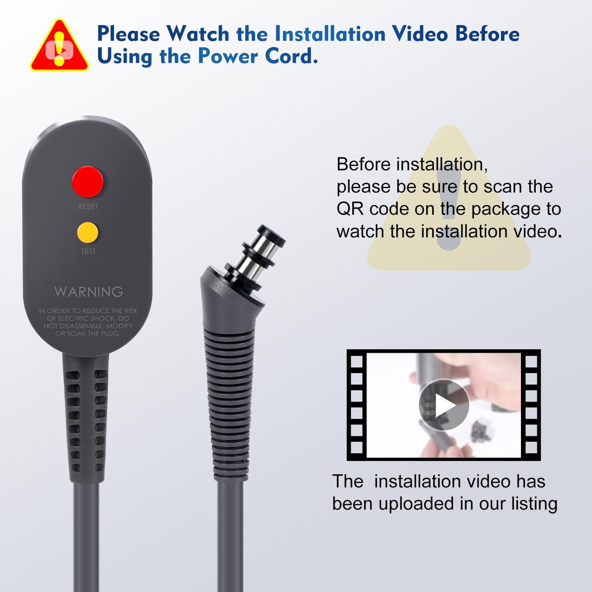 WYWY.Wide reset and test button aids safe setup and quick checks