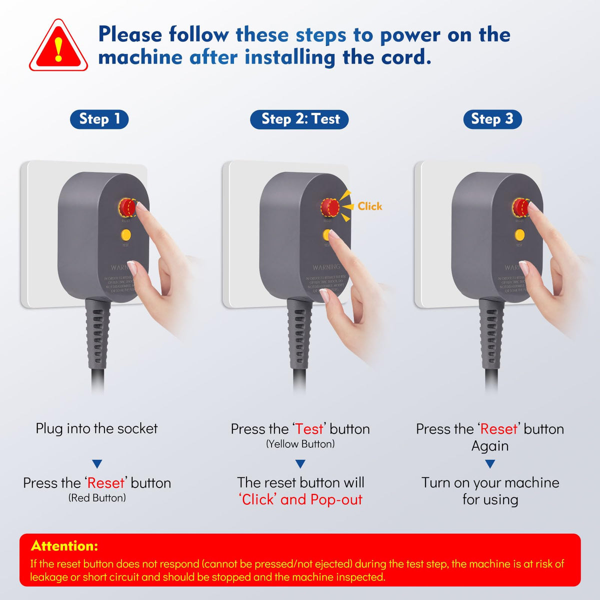 WYWY.Wide installation tools included simplify replacing the power cord