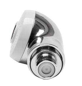 WYZBEN manual flow control button enabling precise water flow without electricity