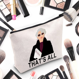 WZMPA Movie Fans Makeup Bag print detail highlighting durable sublimation