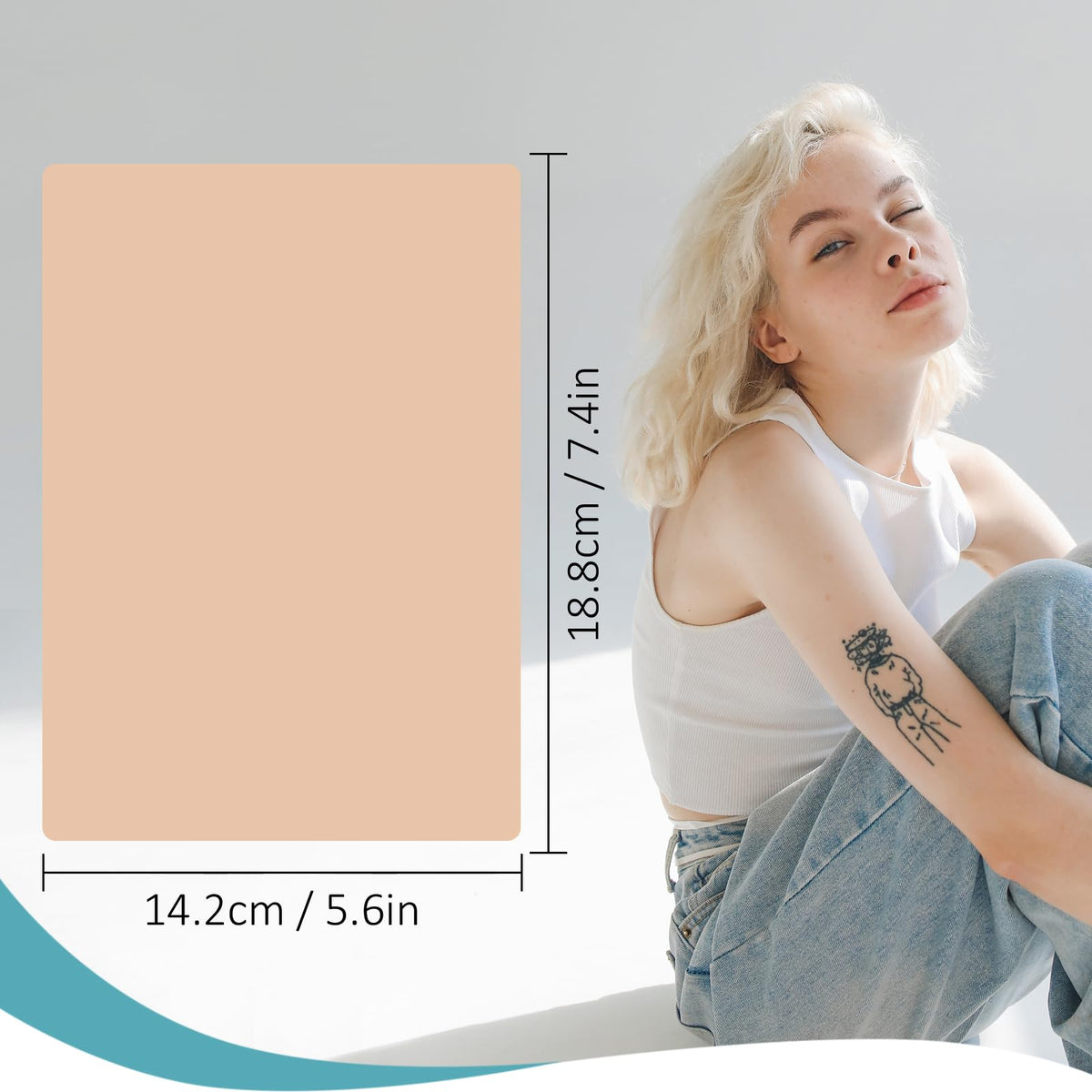 WZPB true-to-skin texture mimics resistance for realistic needle feel.
