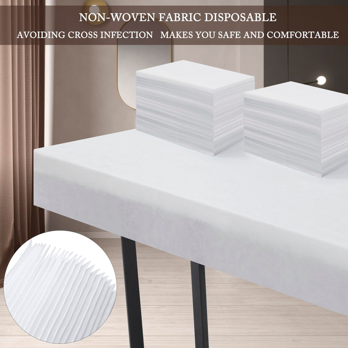 Xatumo professional spa bed sheet in use on a massage table.