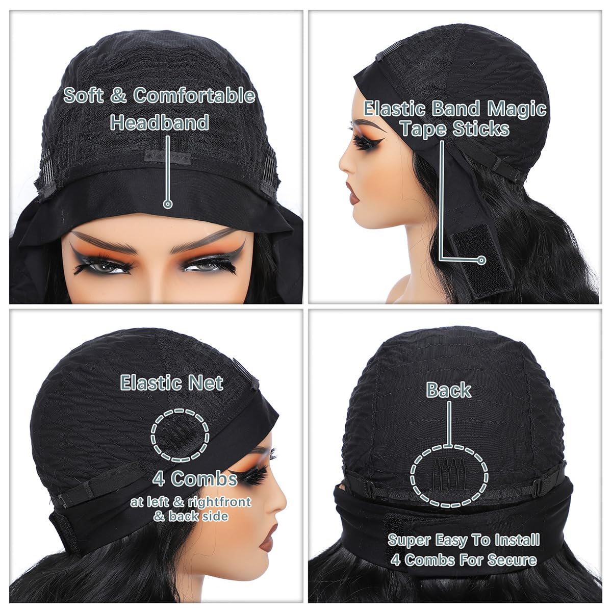 xccoco headband wig ideal for daily activities like work or events.