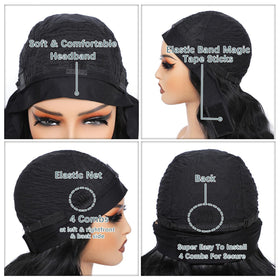 xccoco headband wig ideal for daily activities like work or events.