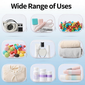 XCRUI clear 2S pouch, lightweight companion for travel organization.