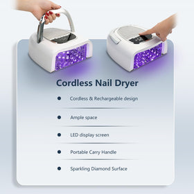 XCVPL 96W nail lamp includes smart sensor for hands-free operation.