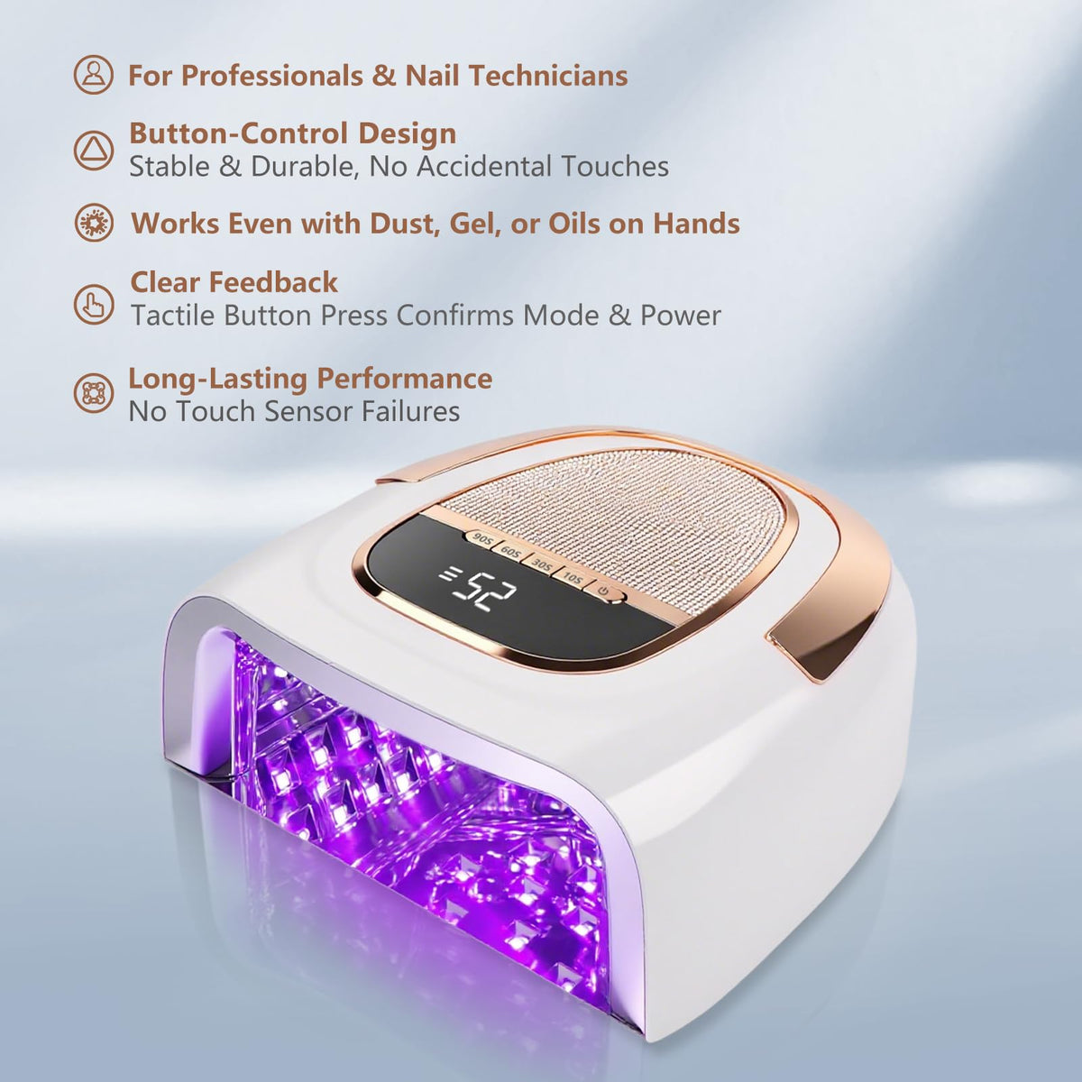 XCVPL 96W portable travel case ready for on-the-go manicures