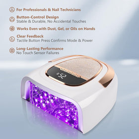 XCVPL 96W portable travel case ready for on-the-go manicures