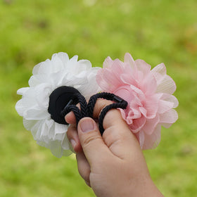 XEEWEN 4 mm elastic expands to fit thick ponytails