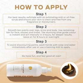 XEN-GLOW 8 oz bottle label emphasizes hydrating formula
