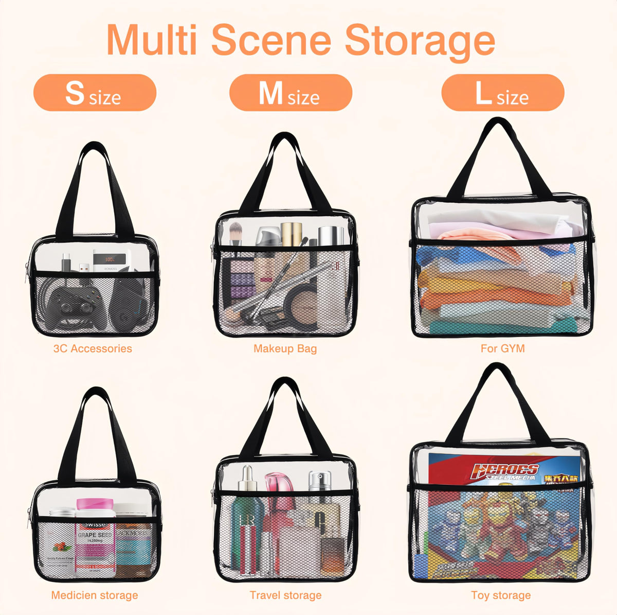 XEWEA durable waterproof material keeps contents protected during travel.