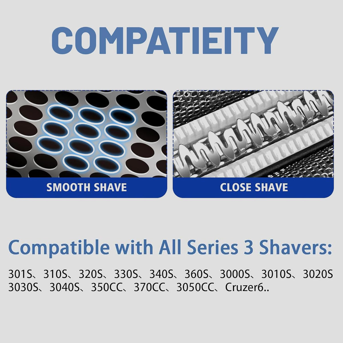 XFP Series 3 32B replacement head for Braun S3 cutter delivers precise trimming.