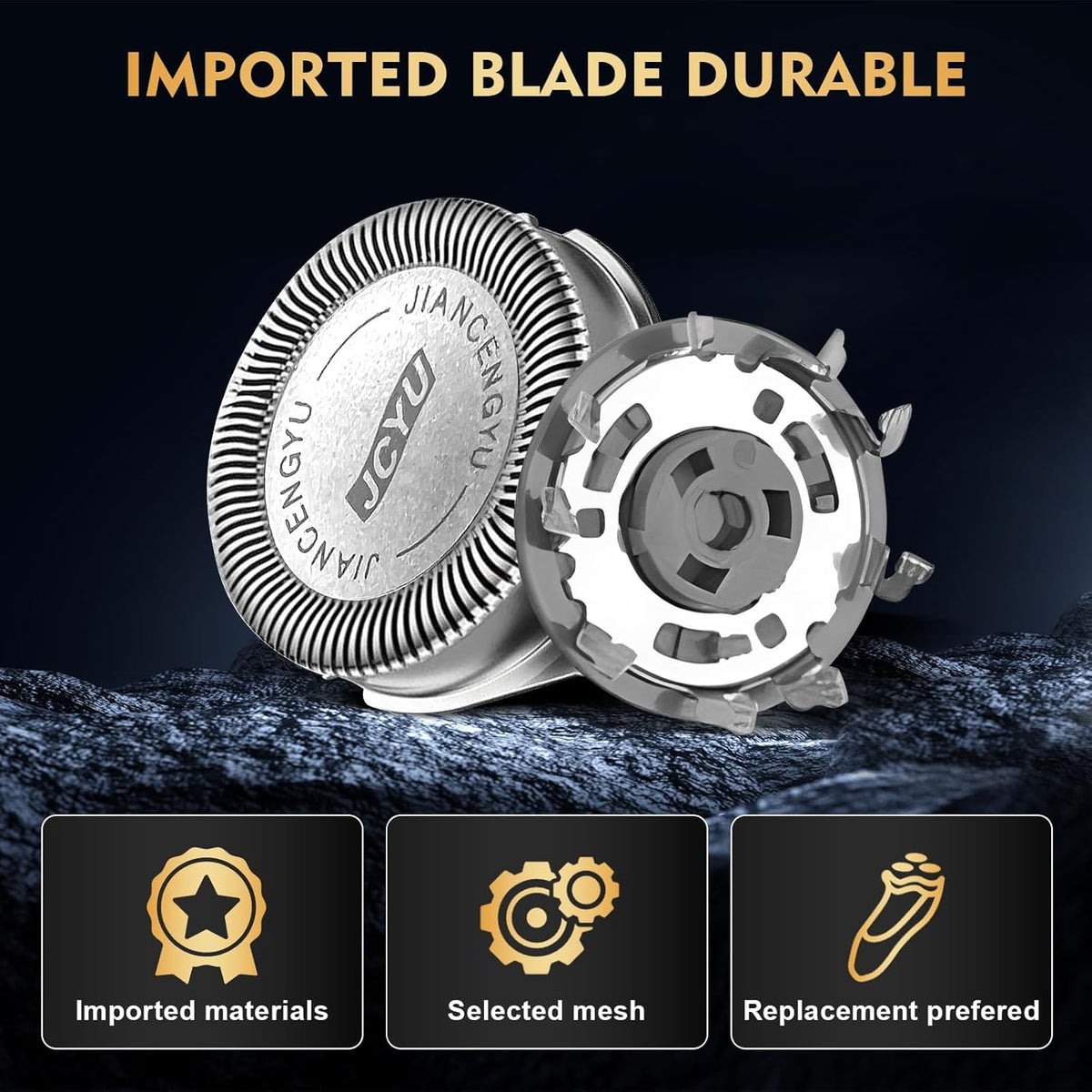 XFP SH30 three-blade system highlights precise, efficient cutting.