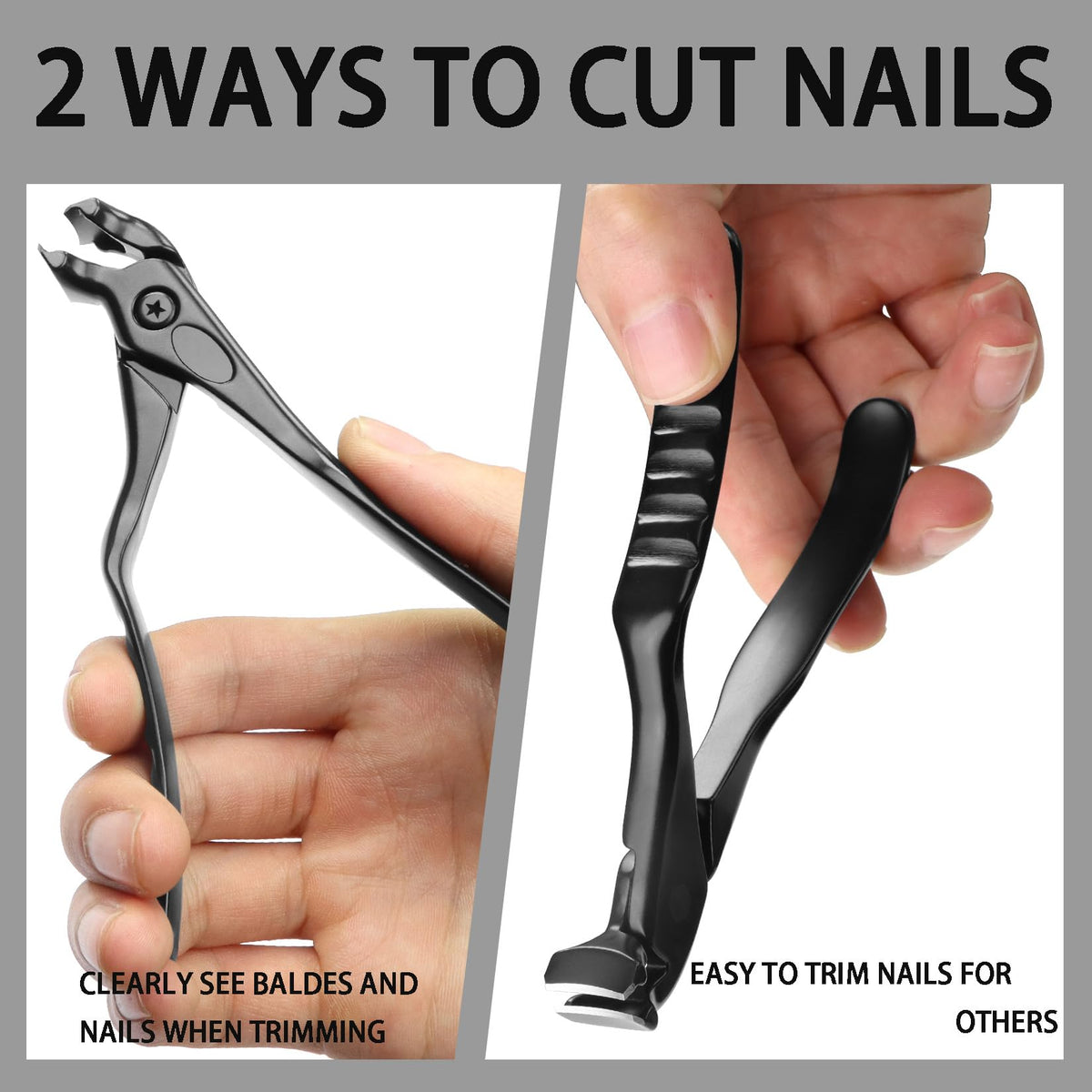 XGIZMOO non-slip grip handles improve control during nail trimming sessions