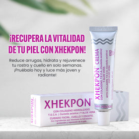Xhekpon cream satin finish on skin—leaves smooth touch.