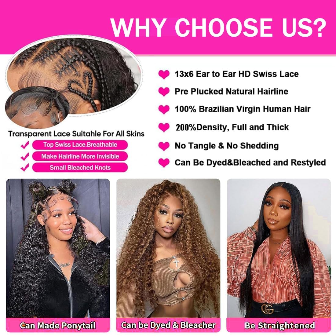 Xhisae glueless lace front wig designed for quick wear and style.