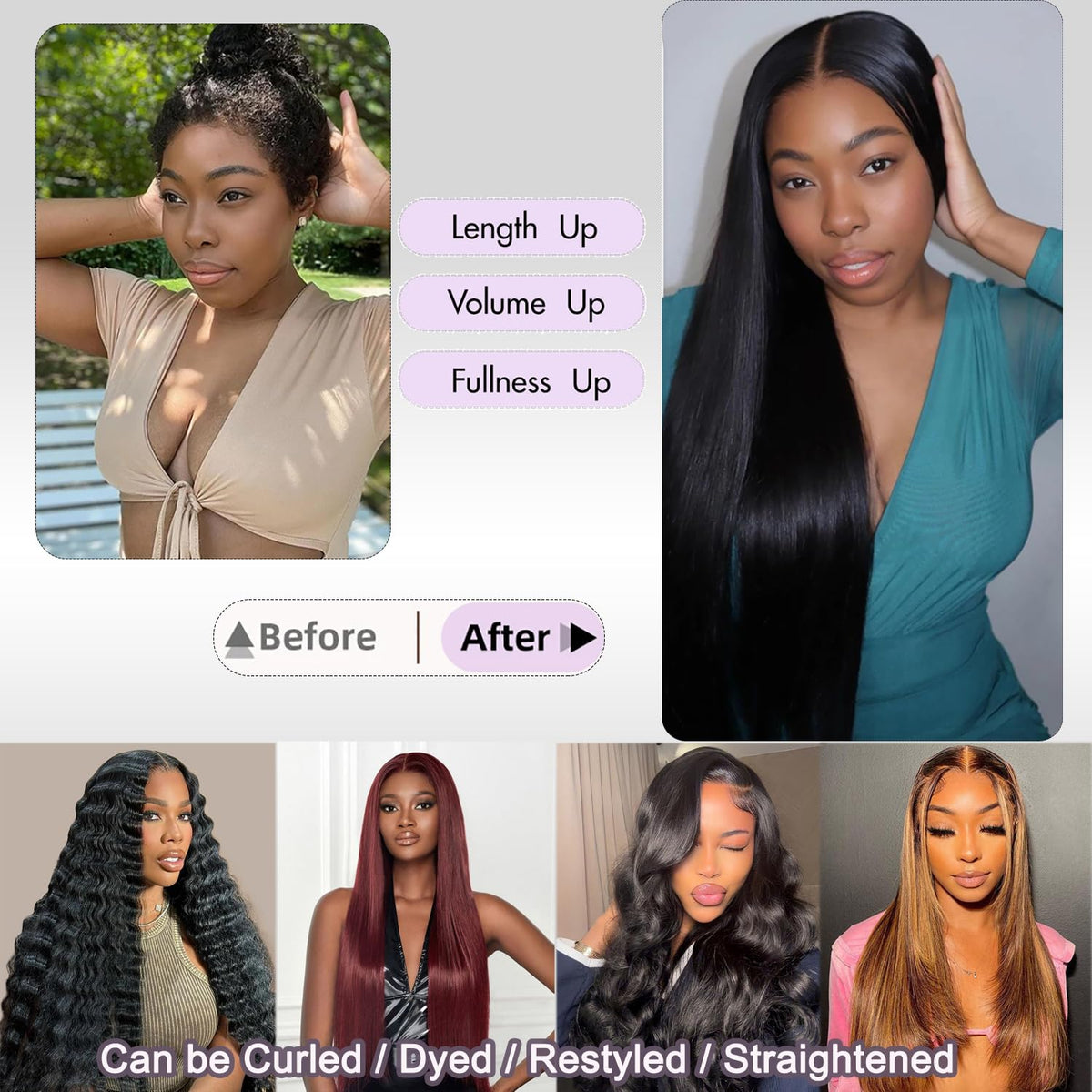 XIANYUN straight hair bundles 18-inch set for dramatic length and impact