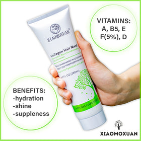 Xiaomoxuan Color-treated hair mask delivering protective moisture without sulfates.