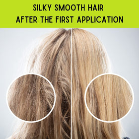 Xiaomoxuan Mask on colored hair delivering deep moisture and softness.