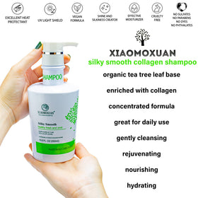 Xiaomoxuan Tea Tree Oil Shampoo color-treated hair protection in action.