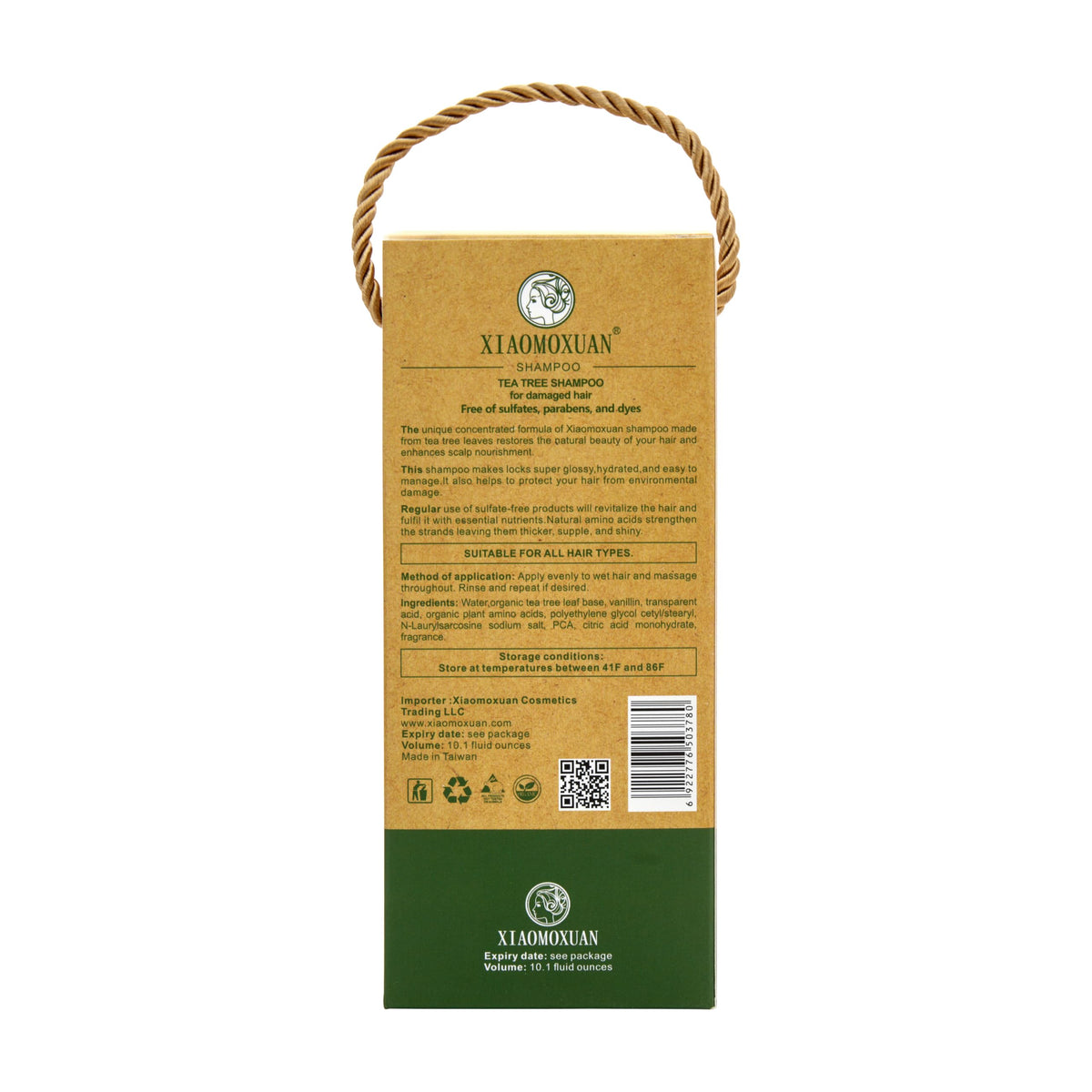 Xiaomoxuan Tea Tree Shampoo texture close-up reveals clean beauty formula.