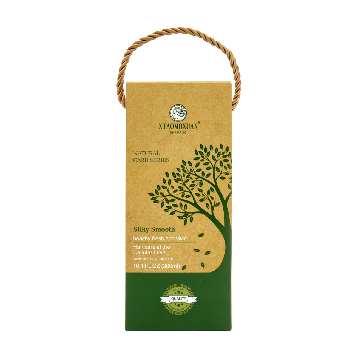 Xiaomoxuan Shampoo gift-package conveys natural care option.