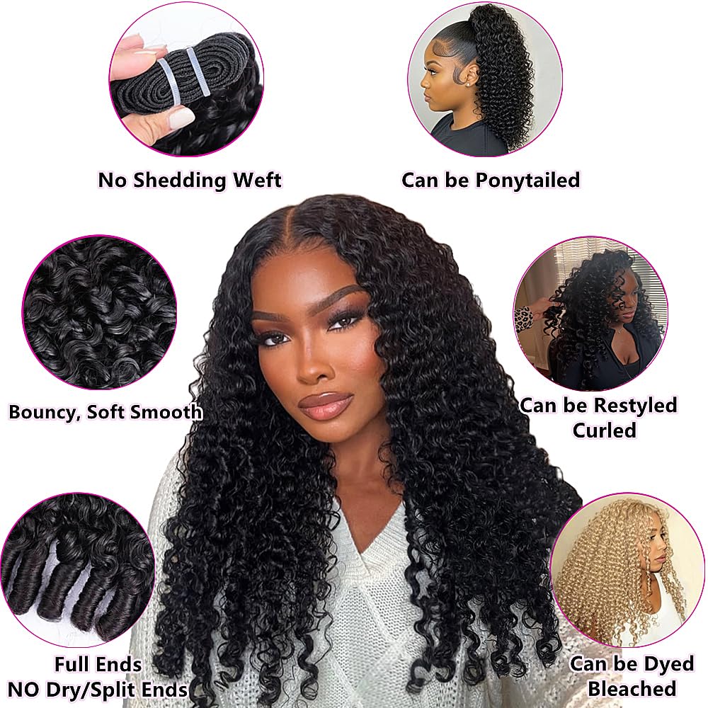 Xiaosa Burmese Curly Bundles natural black dye-ready option