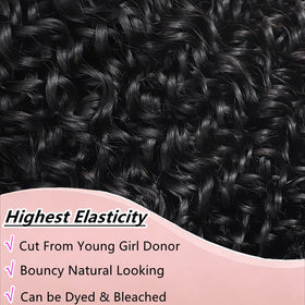 Xiaosa Burmese Curly Bundles three-pack ready for full head styling