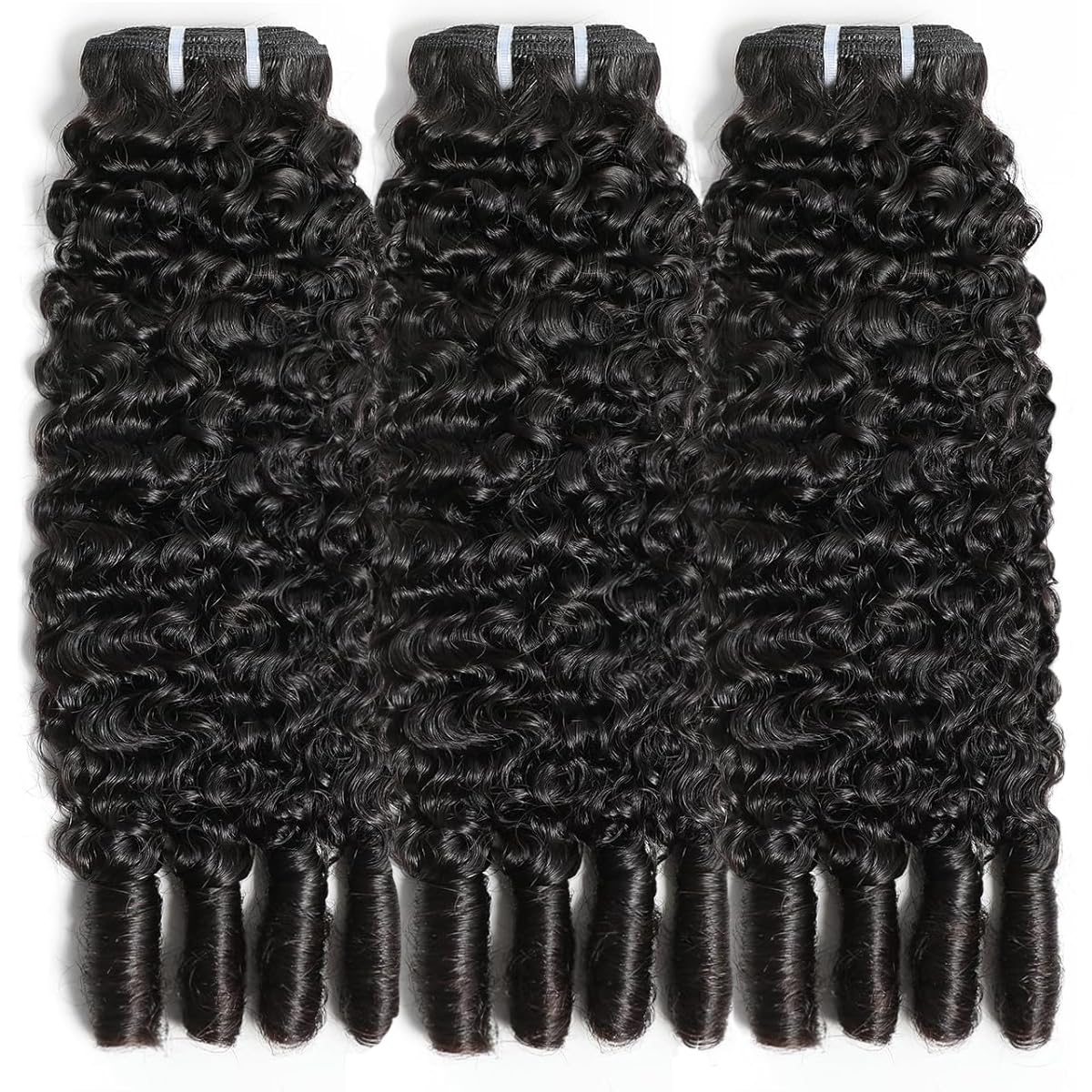 Xiaosa Burmese Curly Bundles water wave 22inch on stand shows length and shine