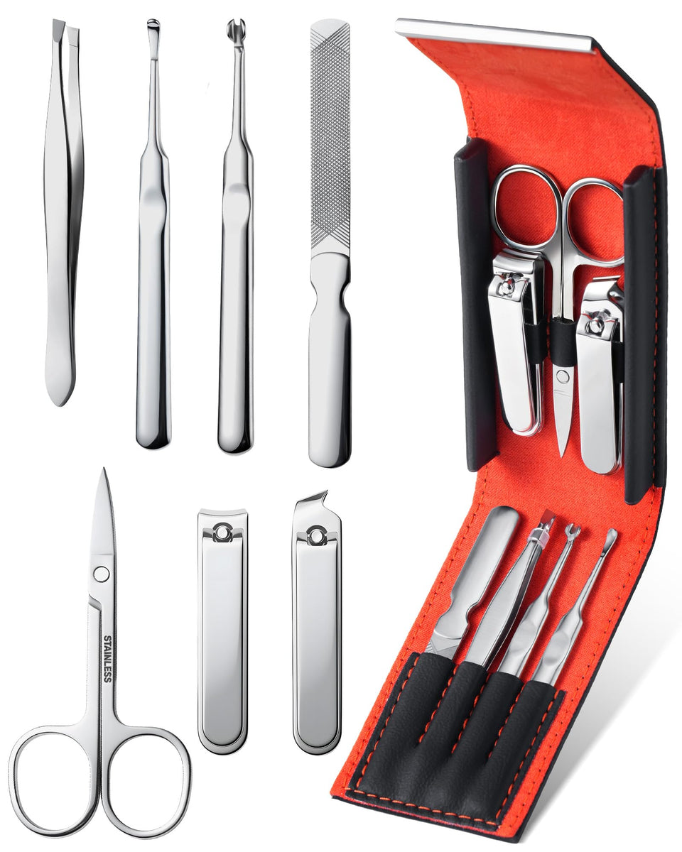 Xiaoshuang 7-in-1 nail clipper set with magnetic case for precise daily grooming.