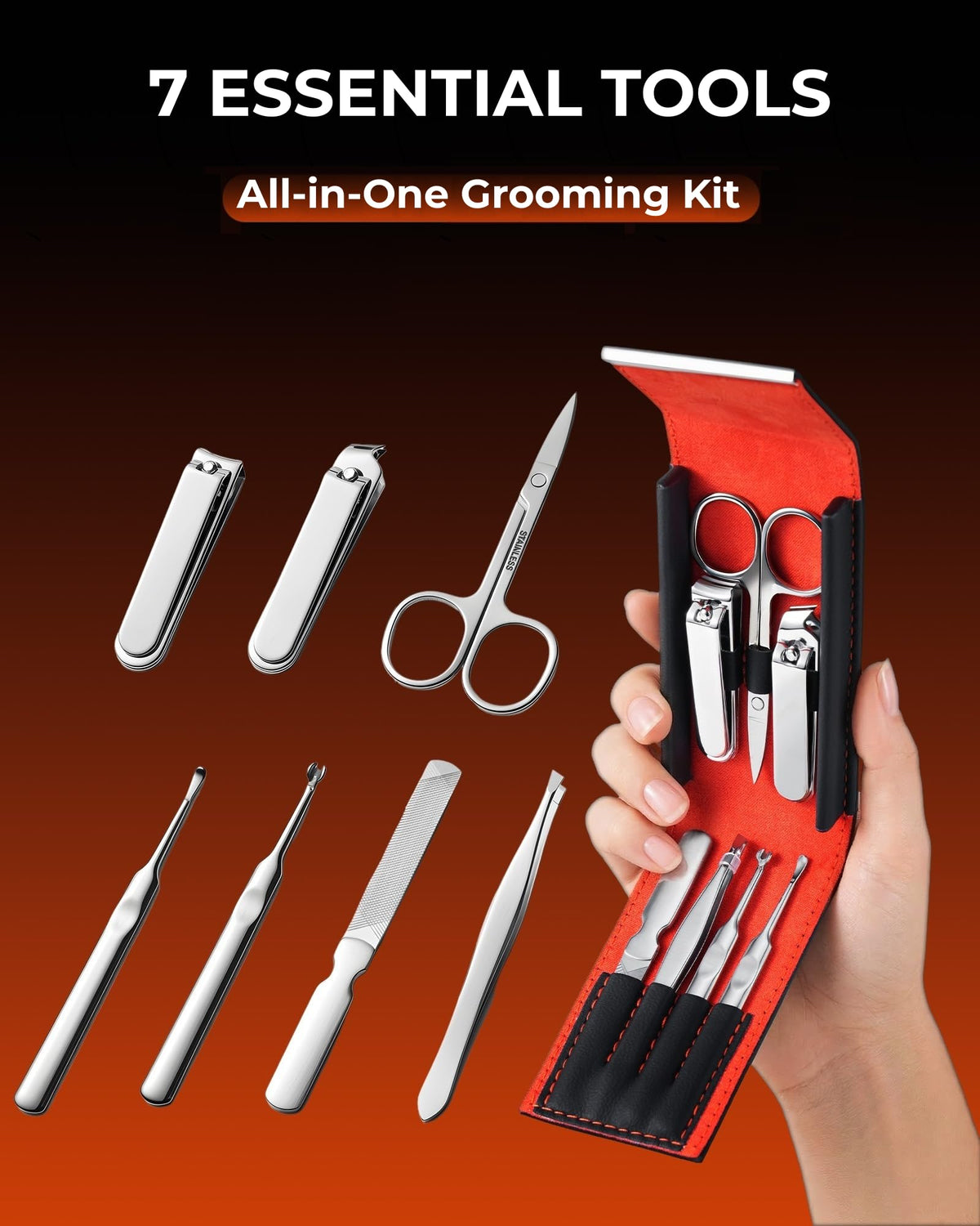 Xiaoshuang angled nail clipper ready for clean, precise trims.