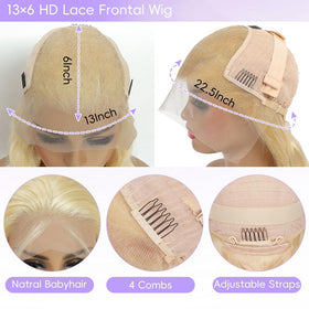 XIAPAY 613 lace front wig includes four combs for stable positioning.