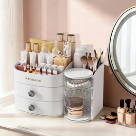 XIAPIA white finish complements any decor and keeps your vanity looking fresh.