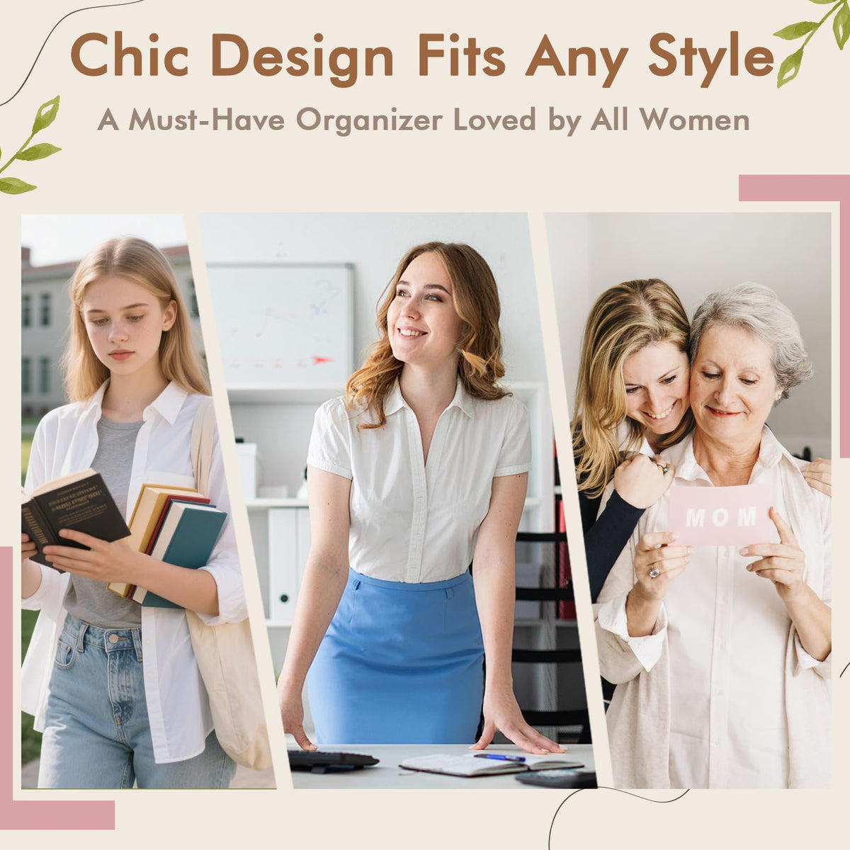 XIAPIA versatile use fits bathrooms, bedrooms, dorms, and desks.