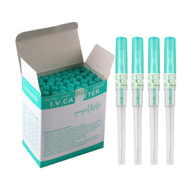 Xiboya textile 50-pack catheter piercing needles in sealed tubes for clean storage.