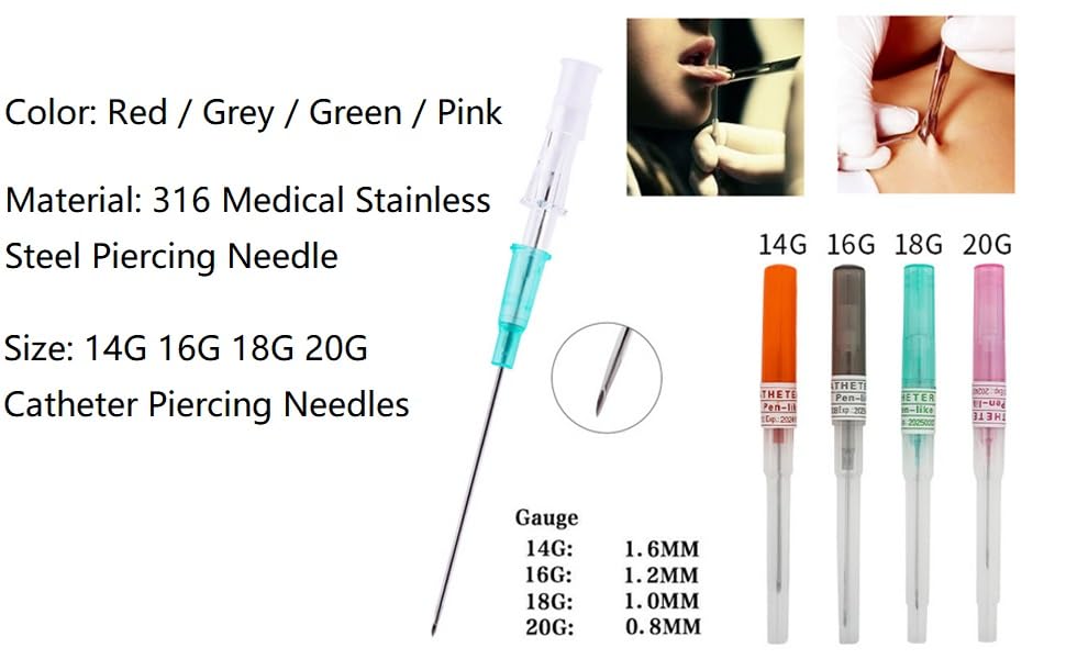 Xiboya textile piercing needles suitable for ear nose and body parts.