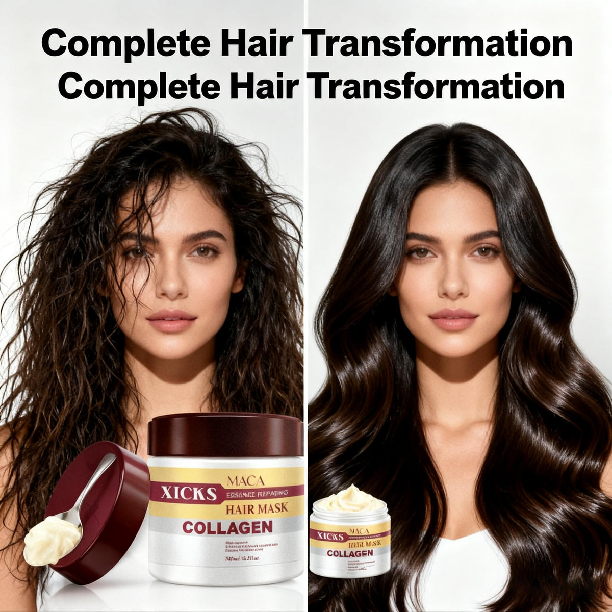 Xicks daily-use routine visuals showing ongoing care for healthier-looking hair.