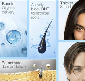 XIFYHO formula highlights rosemary, Redensyl, Anagain for nourishing scalp.