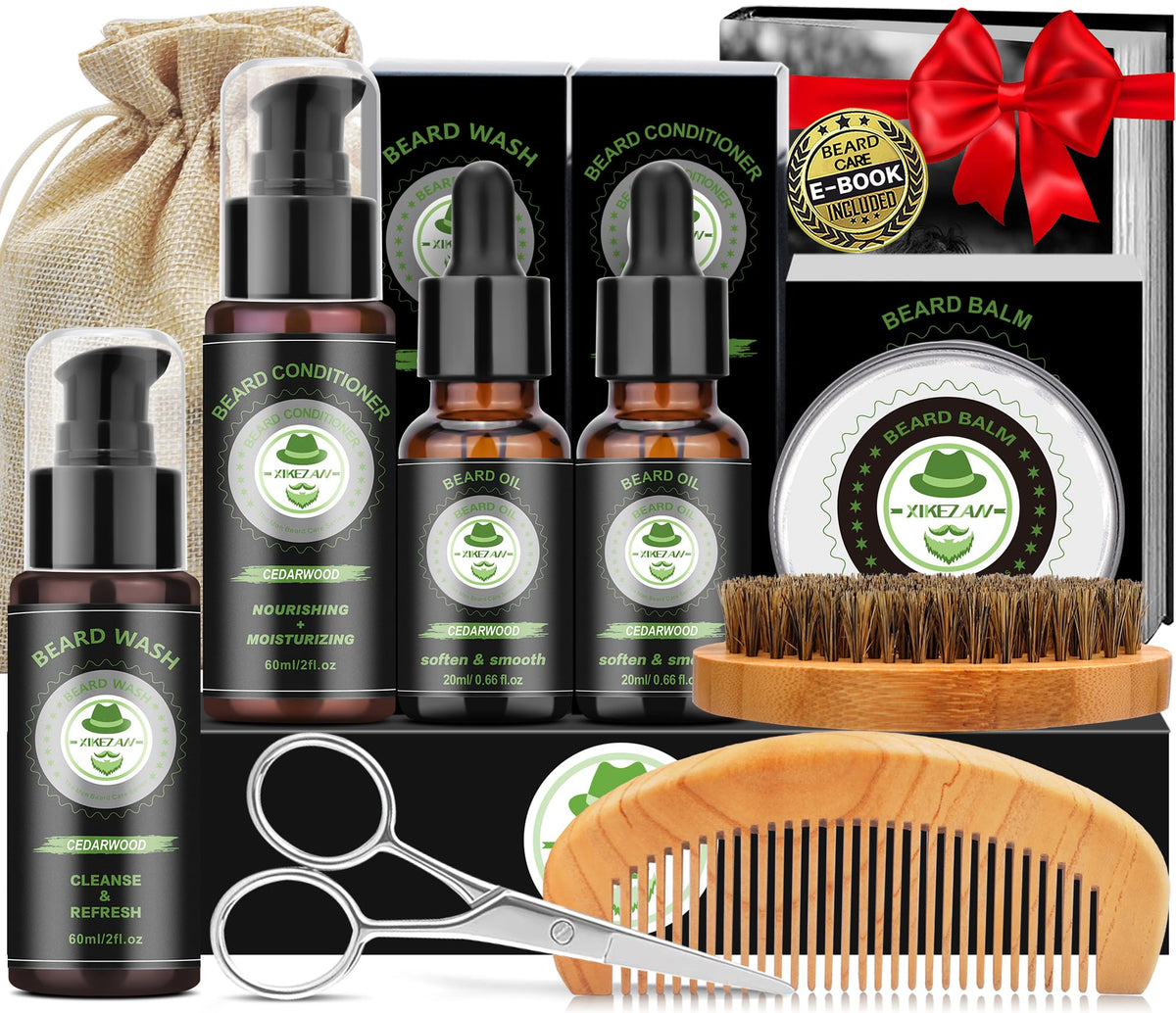 Xikezan beard wash cleanses and hydrates for softer facial hair.