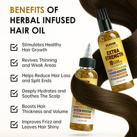 XILRVON ten-oil nourishing blend emphasizing natural plant-based moisture.