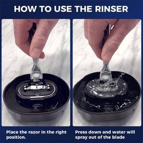 Xingoaup Razor Rinser portable design ideal for travel and gym cleaning