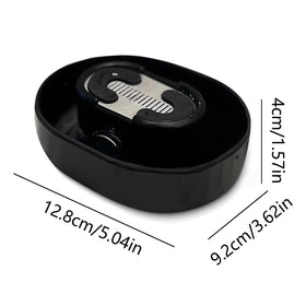 Sink stays clean as hair and cream collect in the Rinser dish
