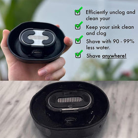 Water jets rinse blades thoroughly for a clean shave with Xingoaup Rinser