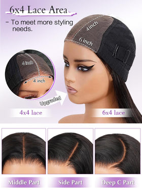 Xinjiju Bob Wig 14inch cap design displaying breathable mesh and ear comfort
