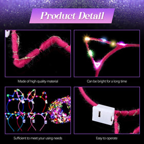 Xinnun glow crown headband adds regal flair at parties.