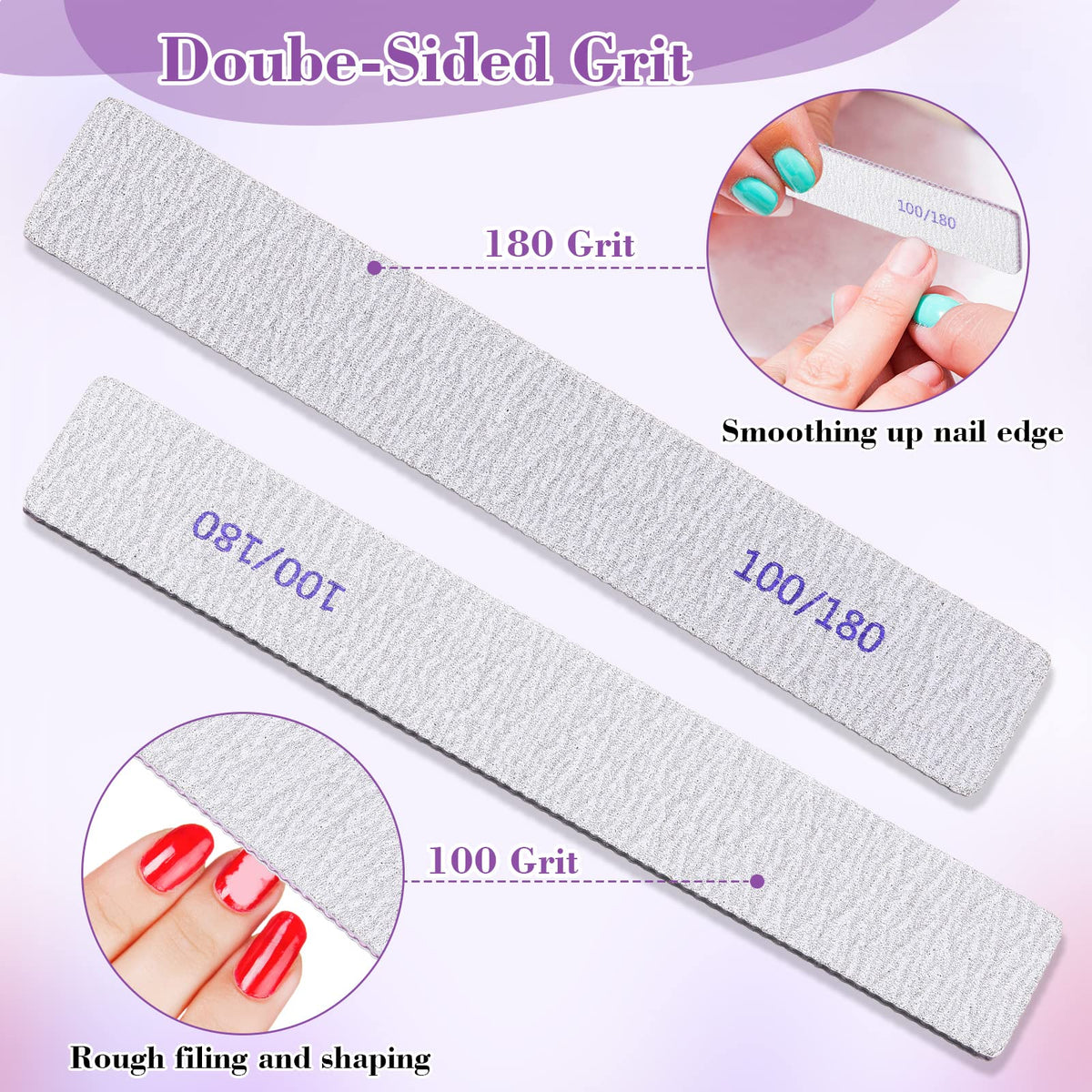 Xinnun round-corner emery boards protect skin during filing
