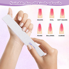 Xinnun 7-inch nail file supports acrylic and gel nail prep