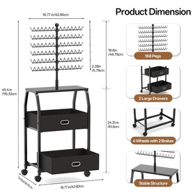 XINTUO braiding stand with drawers for organized tool storage